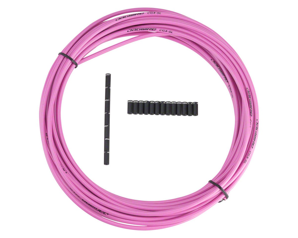 Jagwire Sport Brake Housing (Pink) (5mm) (10 Meters) (w/ Slick-Lube Liner)