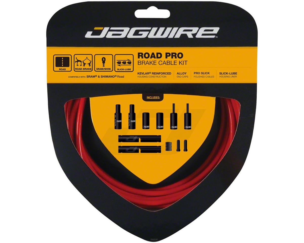 Jagwire Road Pro Brake Cable Kit (Red) (Stainless) (1.5mm) (1500/2800mm) (w/ Housing)