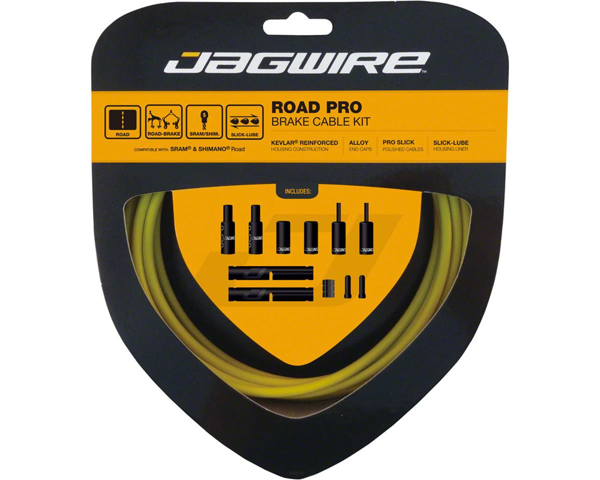 Jagwire Road Pro Brake Cable Kit (Yellow) (Stainless) (1.5mm) (1500/2800mm) (w/ Housing)