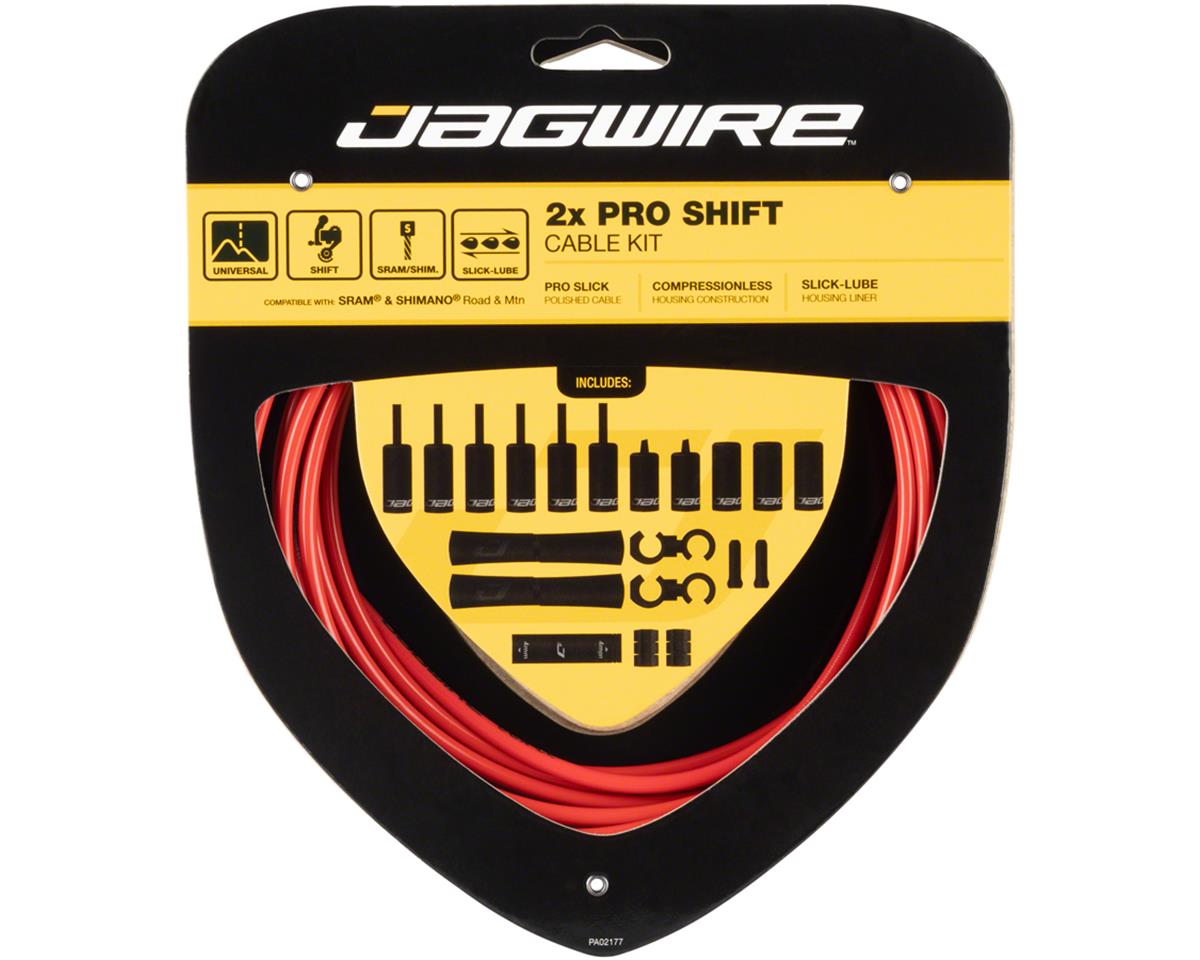 Jagwire Pro Shift Kit (Red) (Shimano/SRAM) (1.1mm) (2300/2800mm) (Cables & Housing)