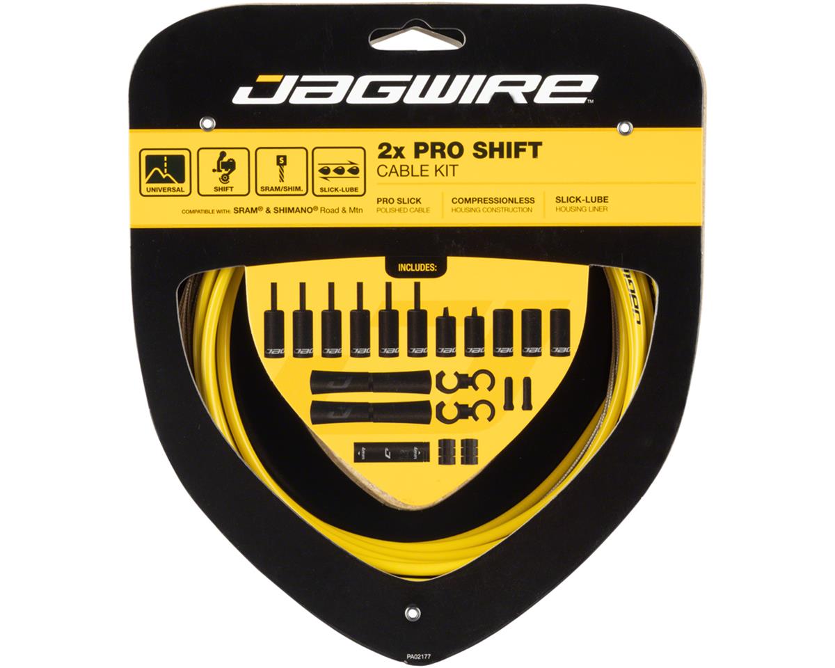 Jagwire Pro Shift Kit (Yellow) (Shimano/SRAM) (1.1mm) (2300/2800mm) (Cables & Housing)