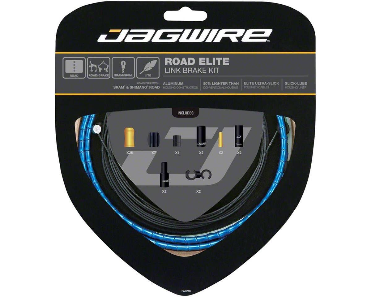 Jagwire Road Elite Link Brake Cable Kit (Blue) (1.5mm) (1350/2350mm) (w/ Housing) - RCK704