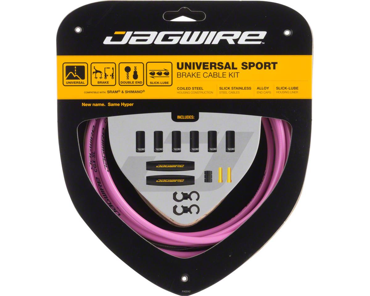Jagwire Universal Sport Brake Cable Kit (Pink) (Stainless) (Road & Mountain) (1.5mm) (1350/2350mm) (