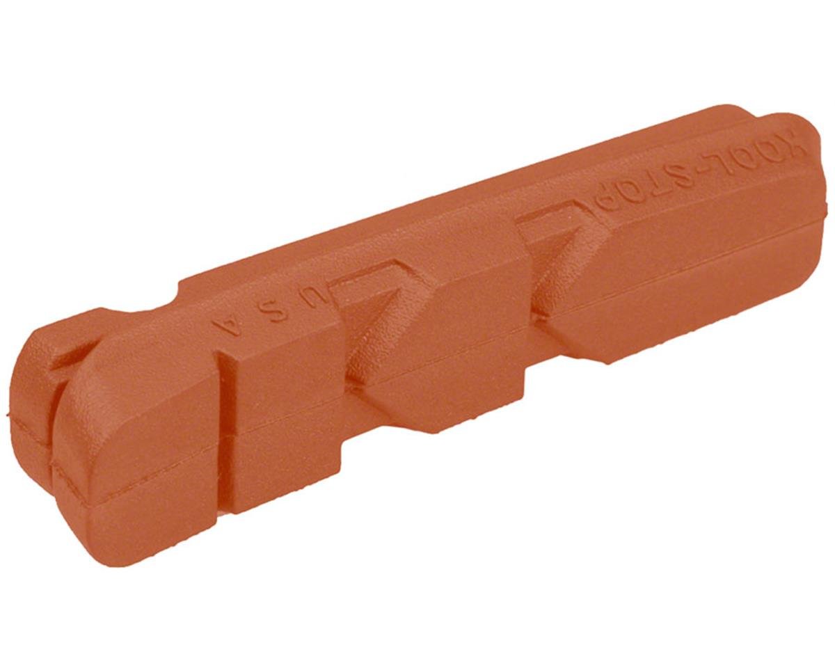 Kool Stop Dura-Type Brake Pad Inserts (Black/Red) (1 Pair) (Salmon Compound) (Shimano/SRAM)