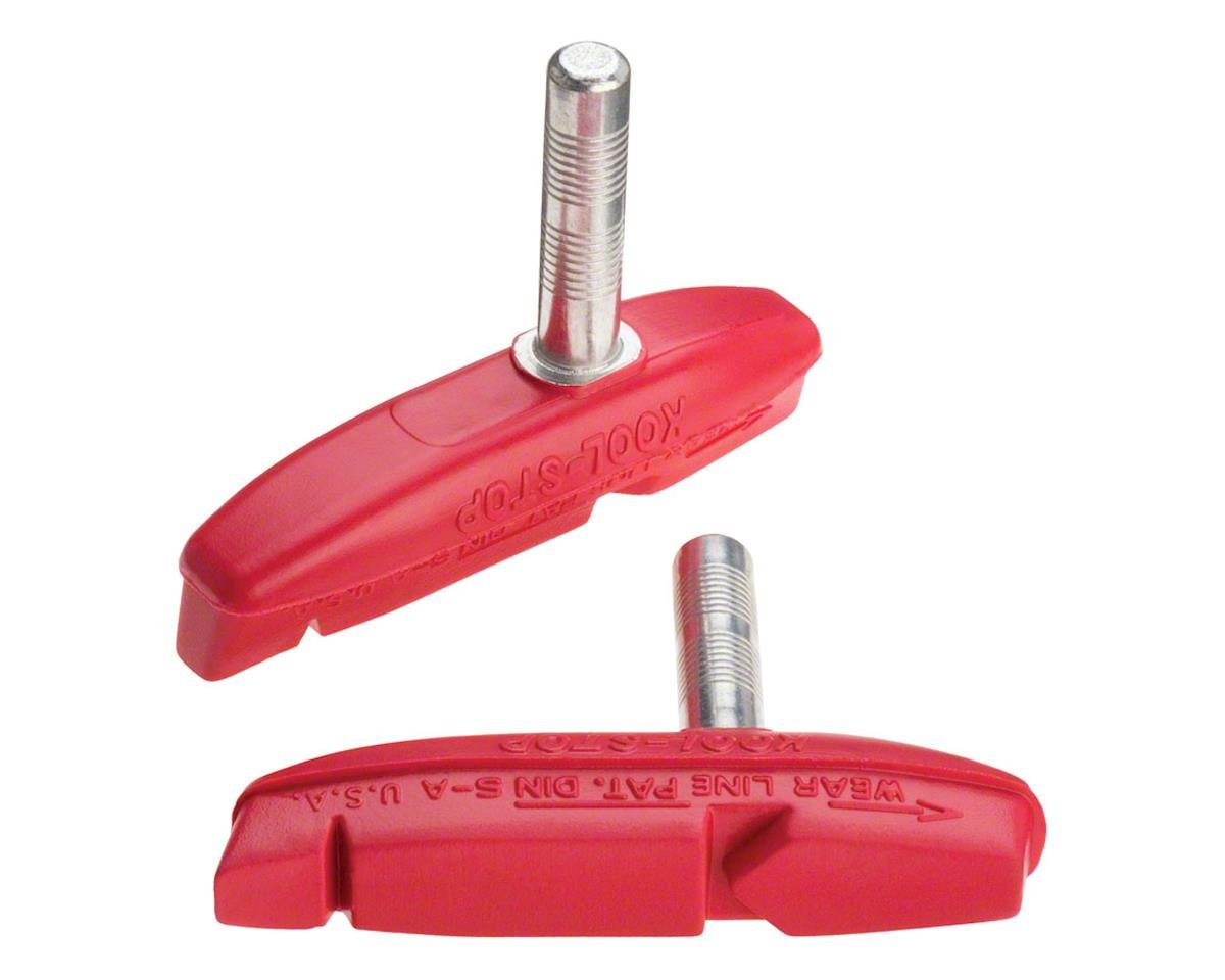 Kool Stop Eagle Claw II Brake Pads (Red) (1 Pair) (Smooth Post)