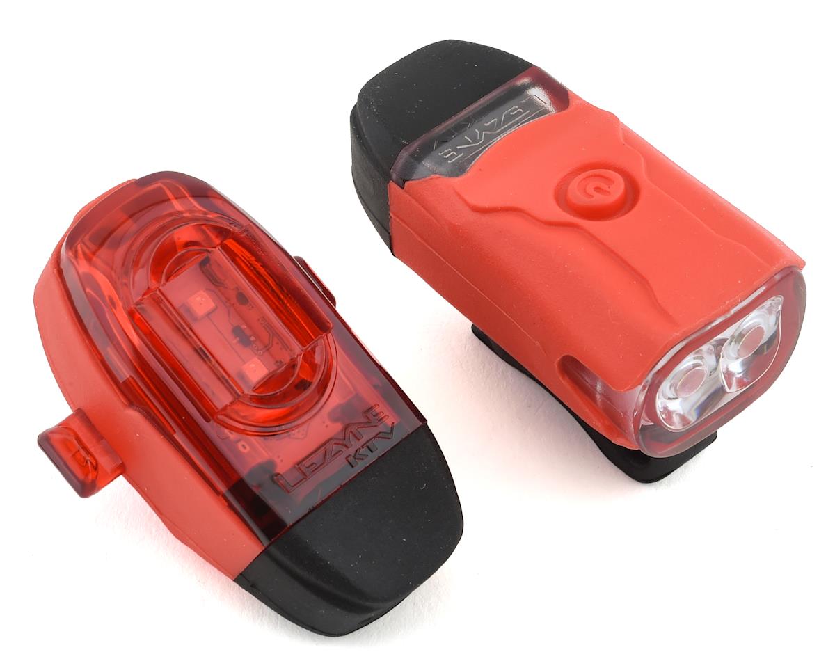 Lezyne KTV Drive Headlight & Tail Light Set (Red) (200/10 Lumens)