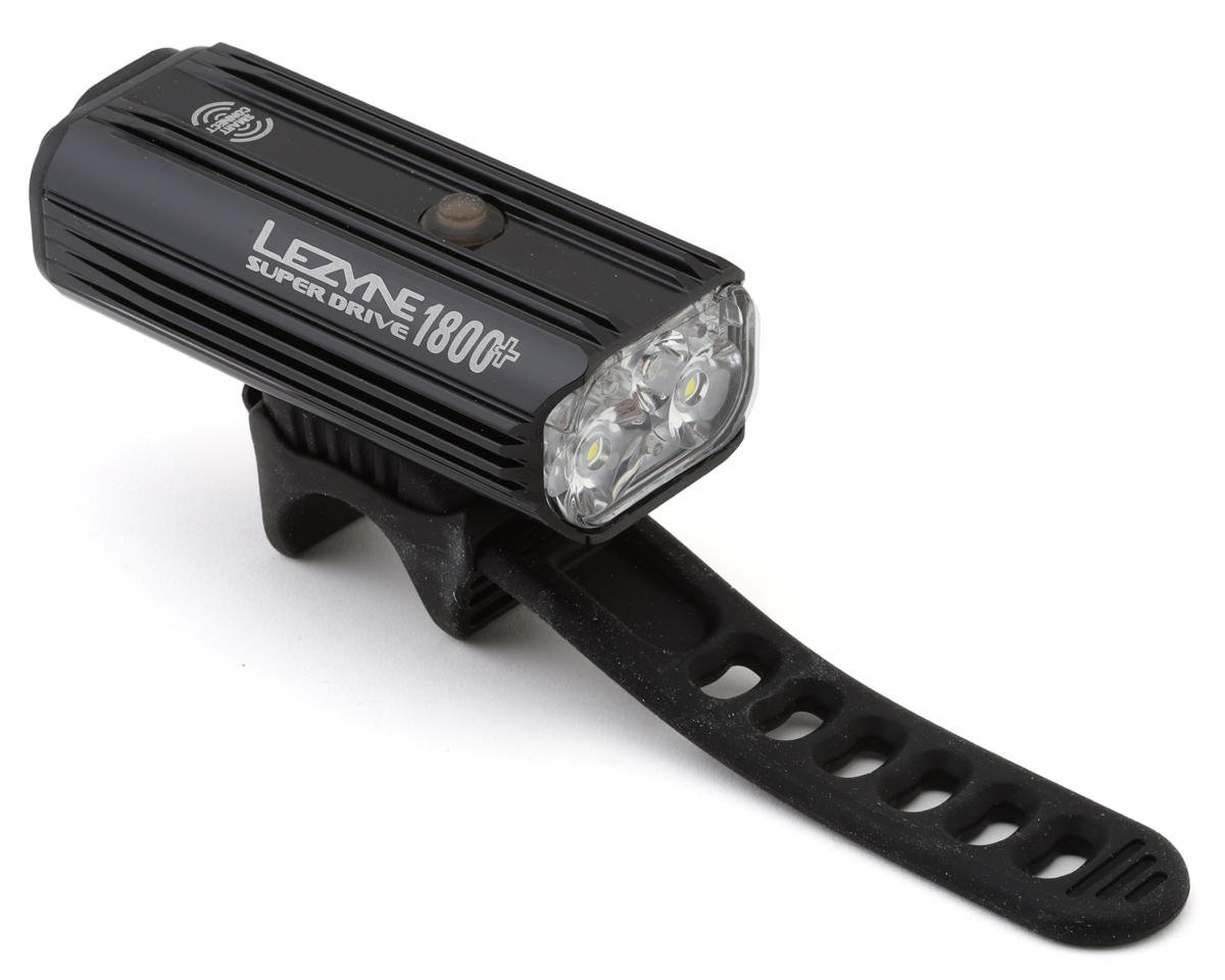 Lezyne Super Drive 1800+ Smart Headlight (Black) (1800 Lumens)