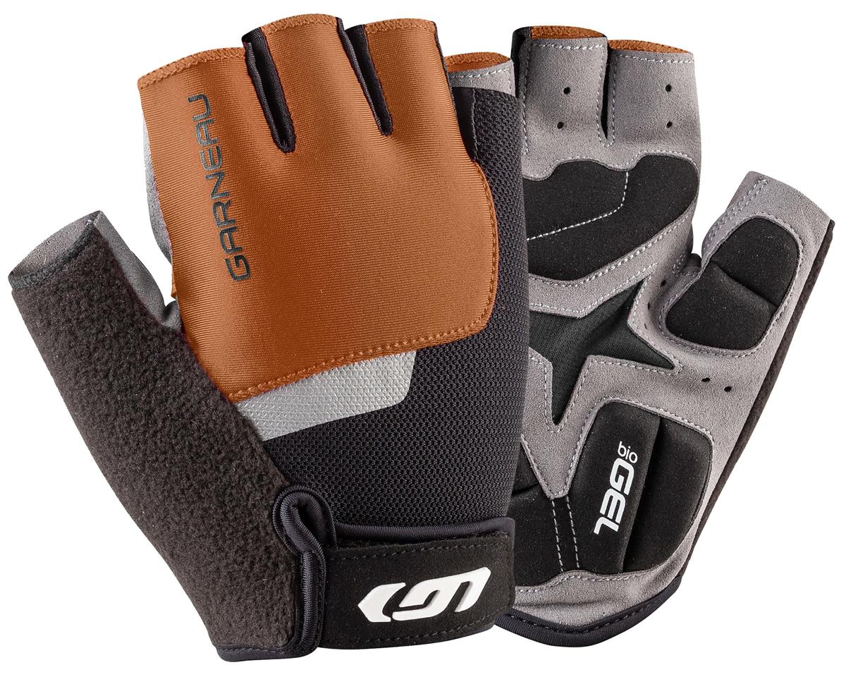 Mens Orange Flame Leather Fingerless Motorcycle Gloves Gel pad Biker S-2XL 