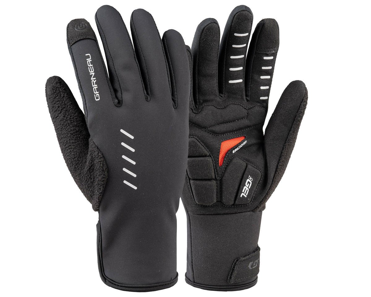 Louis Garneau Rafale Air Gel Long Finger Gloves (Black) (M) - 1482327-020-M