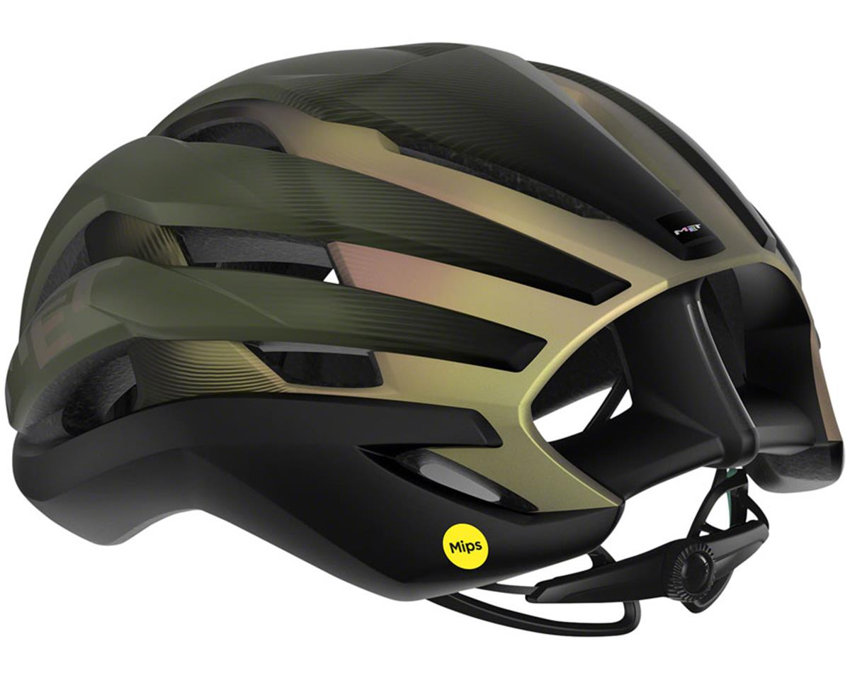 Met Trenta MIPS Road Helmet (Matte Olive Iridescent) (L) - Performance ...