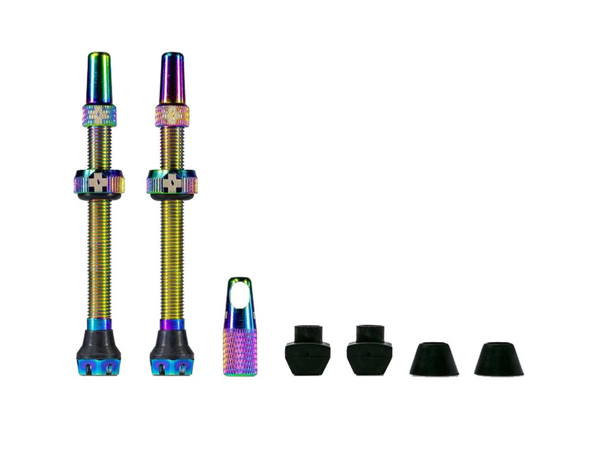 Muc-Off V2 Tubeless Presta Valves (Iridescent) (Pair) (80mm) - 20449