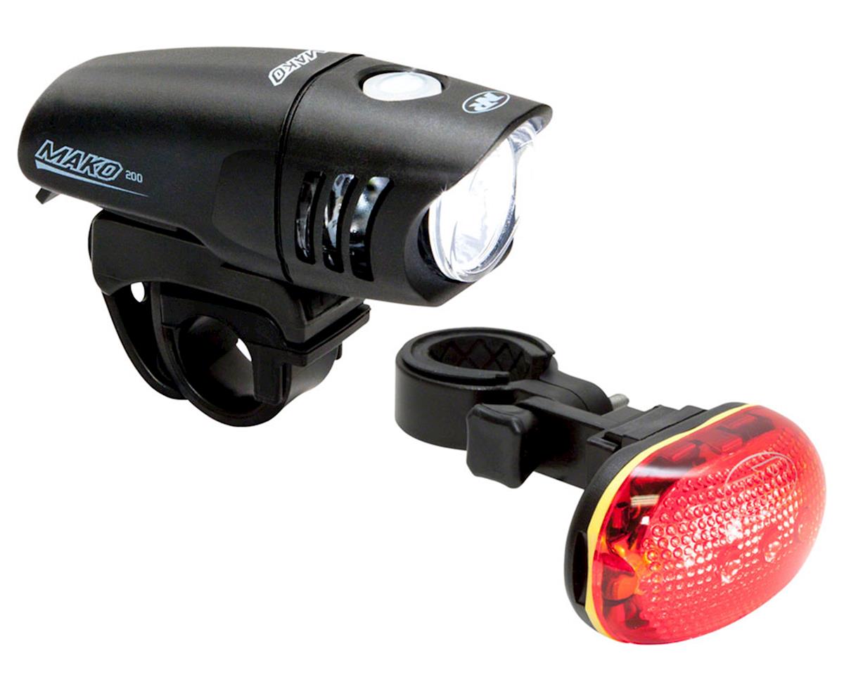 NiteRider Mako 200/TL6.0 Headlight & Tail Light Set (Black) (200/25 Lumens)