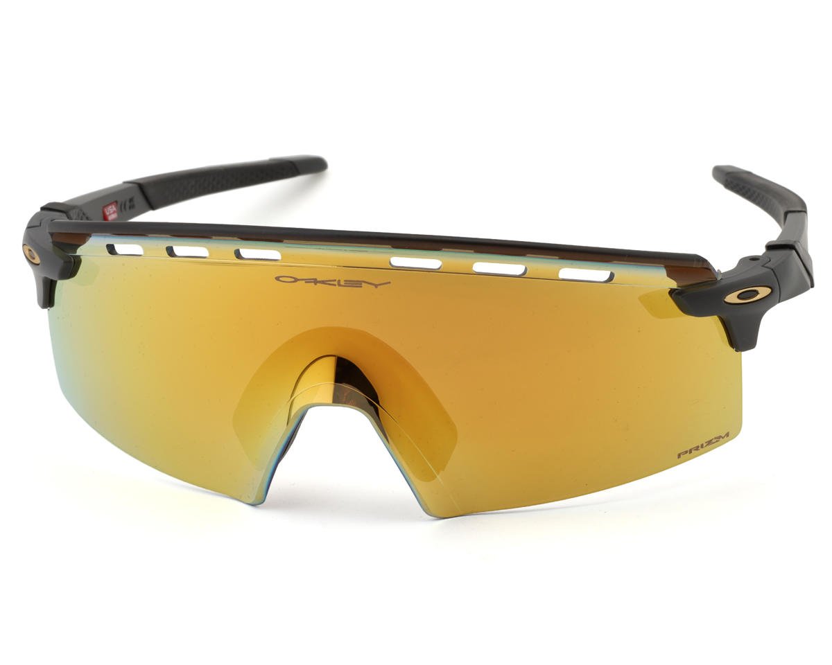 Oakley Encoder Strike Sunglasses (Matte Carbon) (Prizm 24K Lens) - OO9235-0639