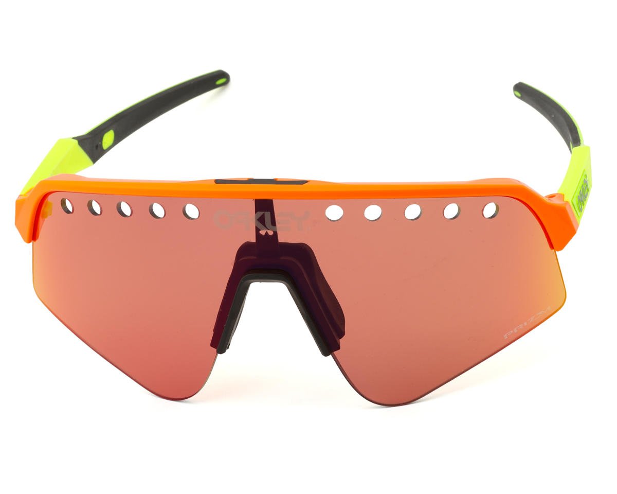 Oakley Sutro Lite Sweep Sunglasses (Matte Orange/Tennis Ball Yellow) (Prizm Road) (Vented)