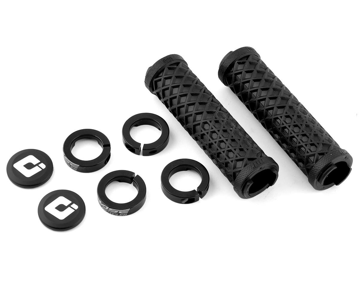 ODI Vans Flangless Lock-On Grips (Black/Black) (130mm) (Pair) (Chase Team Edition) - D30VNB-B-CH