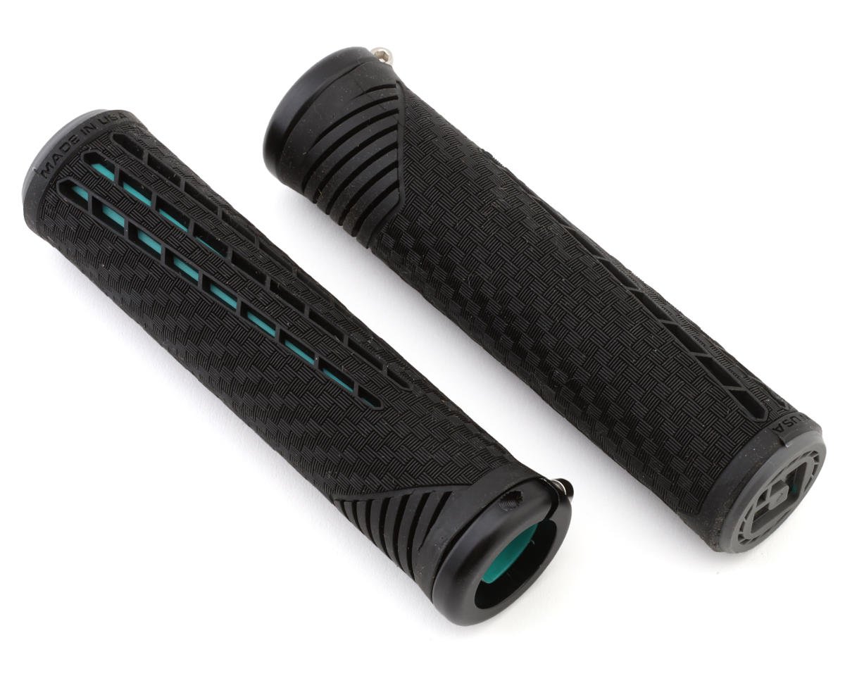 ODI CF Lock-On Grips (Black/Mint)