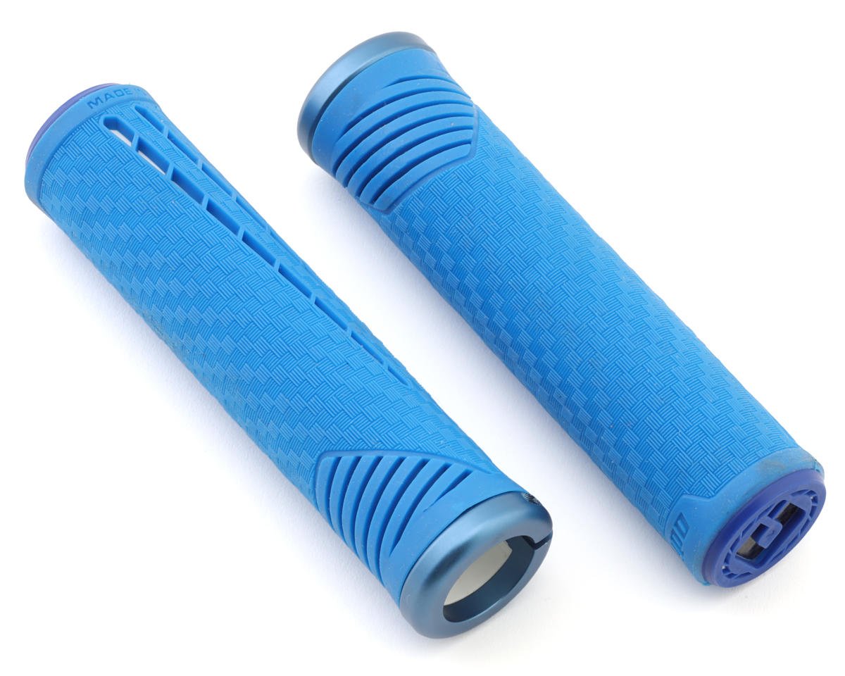 ODI CF Lock-On Grips (Blue/White)