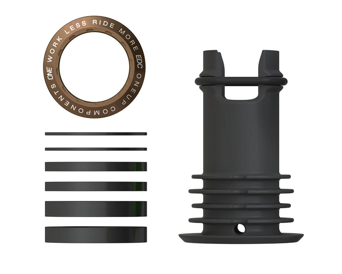 OneUp Components EDC Threaded Top Cap (Bronze) (1 1/8") (Alloy) (Includes Headset Spacers)