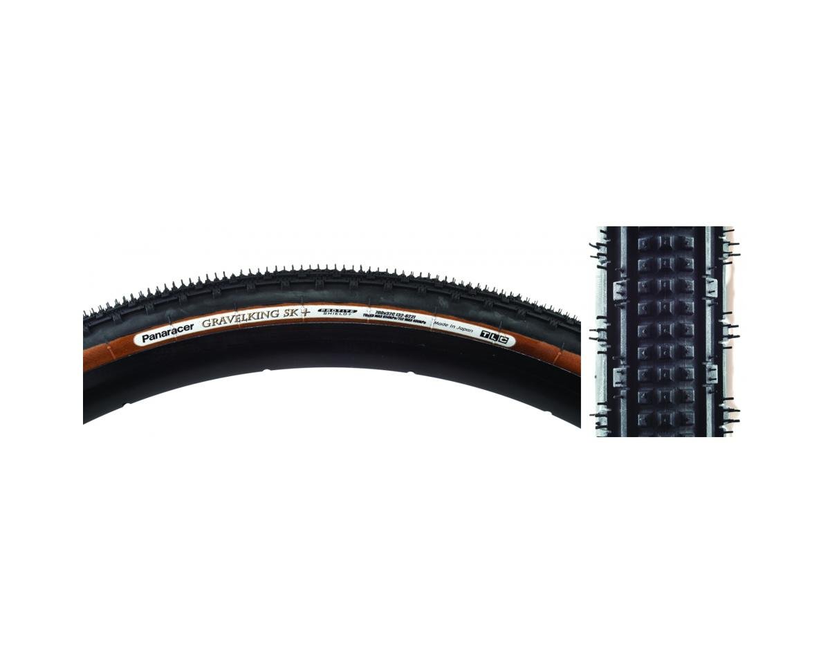 Panaracer Gravelking SK+ Tubeless Gravel Tire (Black/Brown) (700c) (32mm) (Folding) (ZSG/ProTite Shi