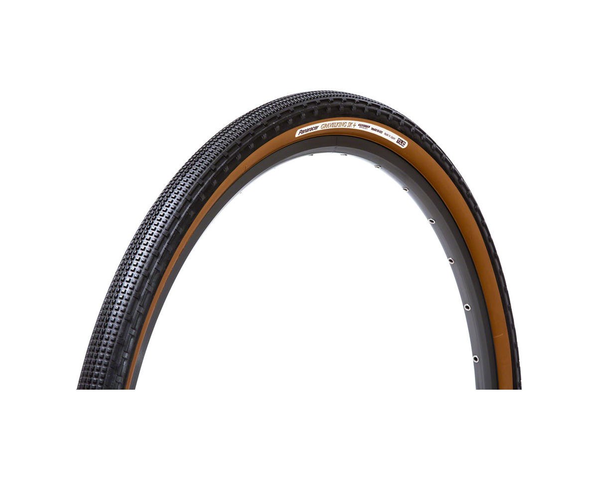 Panaracer Gravelking SK+ Tubeless Gravel Tire (Black/Brown) (700c) (43mm) (Folding) (ZSG/ProTite Shi