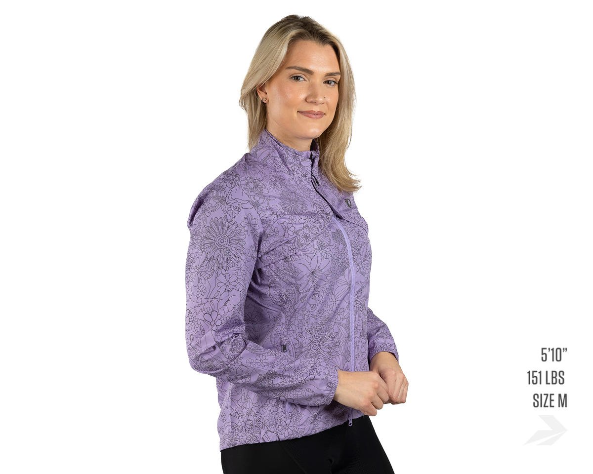 Pearl Izumi Women's Quest Barrier Convertible Jacket (Brazen Lilac Grow) -  Performance Bicycle