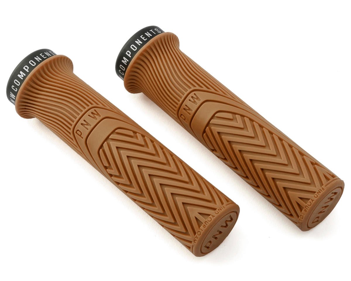 PNW Components Loam Mountain Lock-On Grips (Peanut Butter) (Regular)