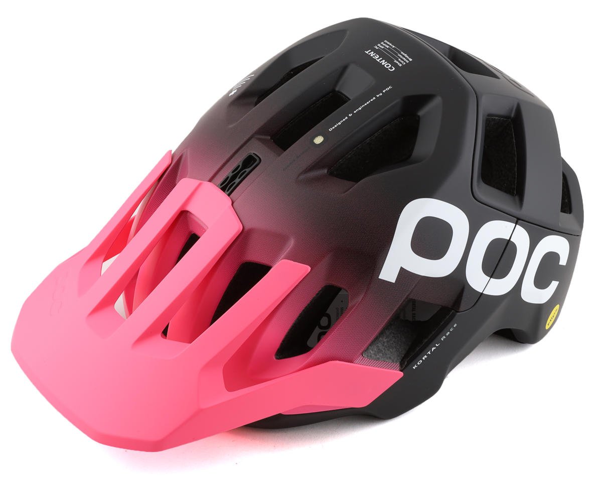POC Kortal Race MIPS Helmet (Fluorescent Pink/Uranium Black Matte