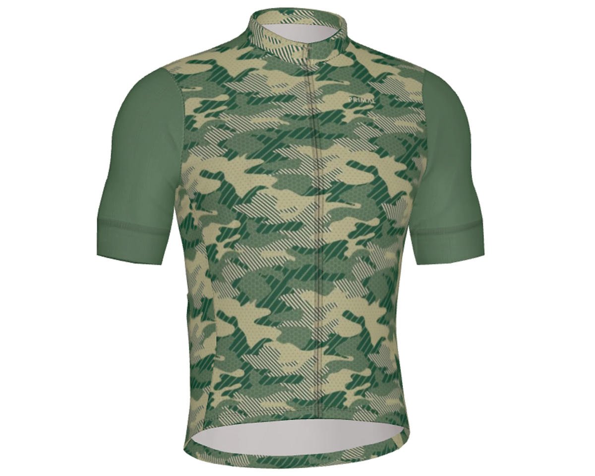 Primal Wear Men's Helix 2.0 Jersey (Green Camo) (XL)