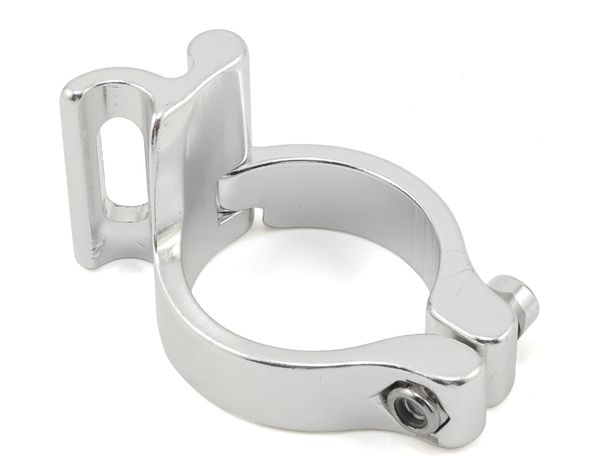 Problem Solvers Braze-On Slotted Adaptor Clamp (Silver) (34.9mm)