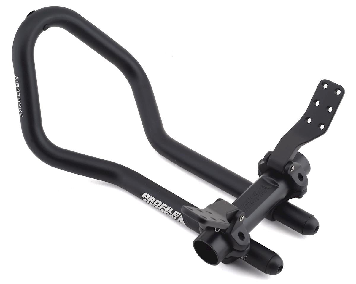 Profile Design Airstryke II Aluminum Aerobar (Black) (Ergo Armrests, L2 Flip-Up Bracket)