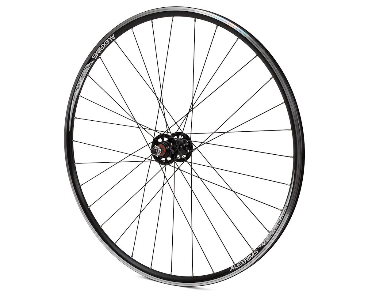 Quality Wheels Track Double Wall Rear Wheel (Black) (Freewheel) (10 x 120mm) (700c) (Flip-Flop Hub)