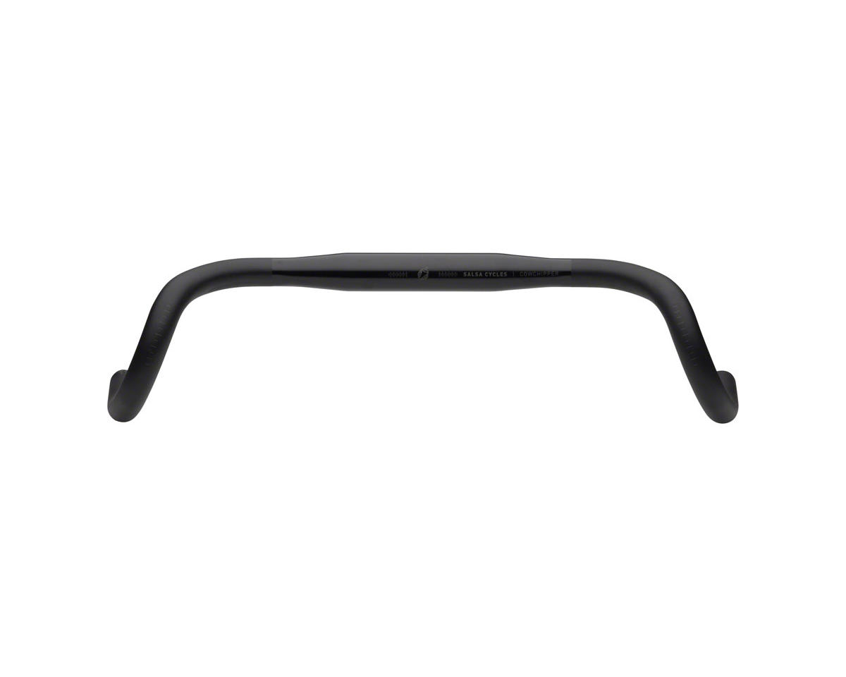 Salsa Cowchipper Deluxe Drop Handlebar (Black) (31.8mm) (40cm) (24deg Flare)