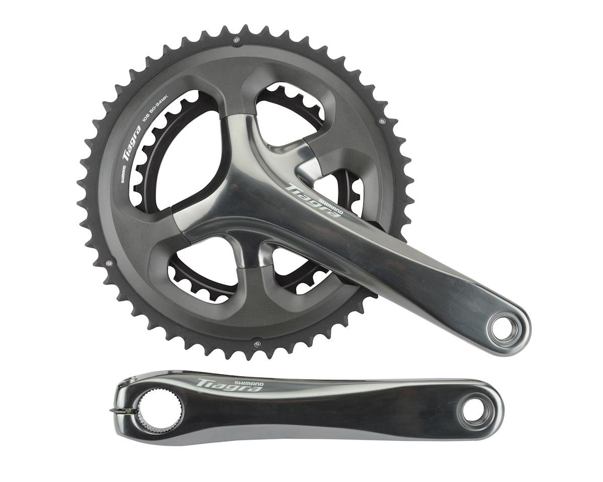 Shimano Tiagra 4700 Crankset (Grey) (2 x 10 Speed) (Hollowtech II) (165mm)  (50/34T) - Performance Bicycle