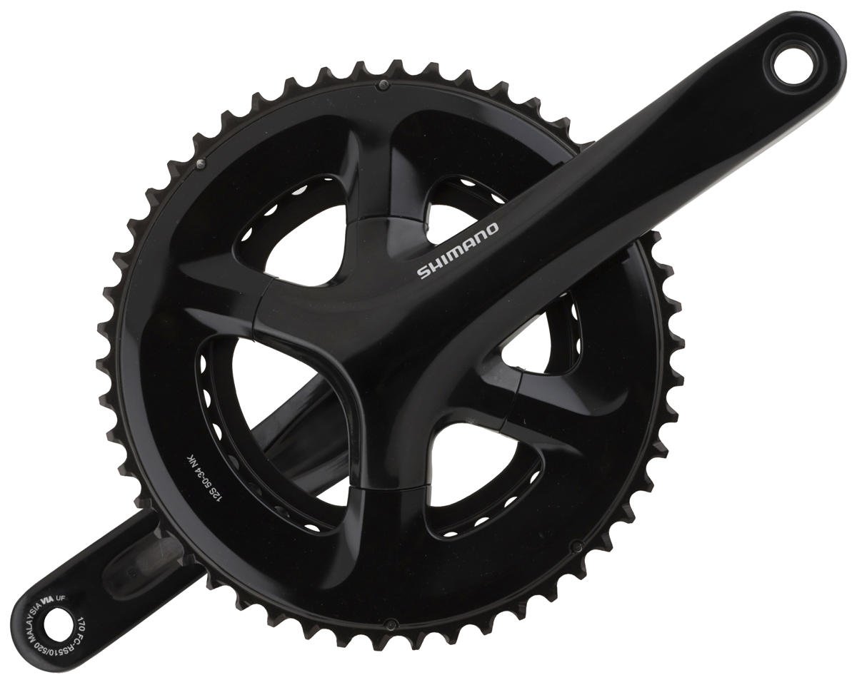 Shimano FC-RS520 Crankset (Black) (2 x 12 Speed) (170mm) (50/34T