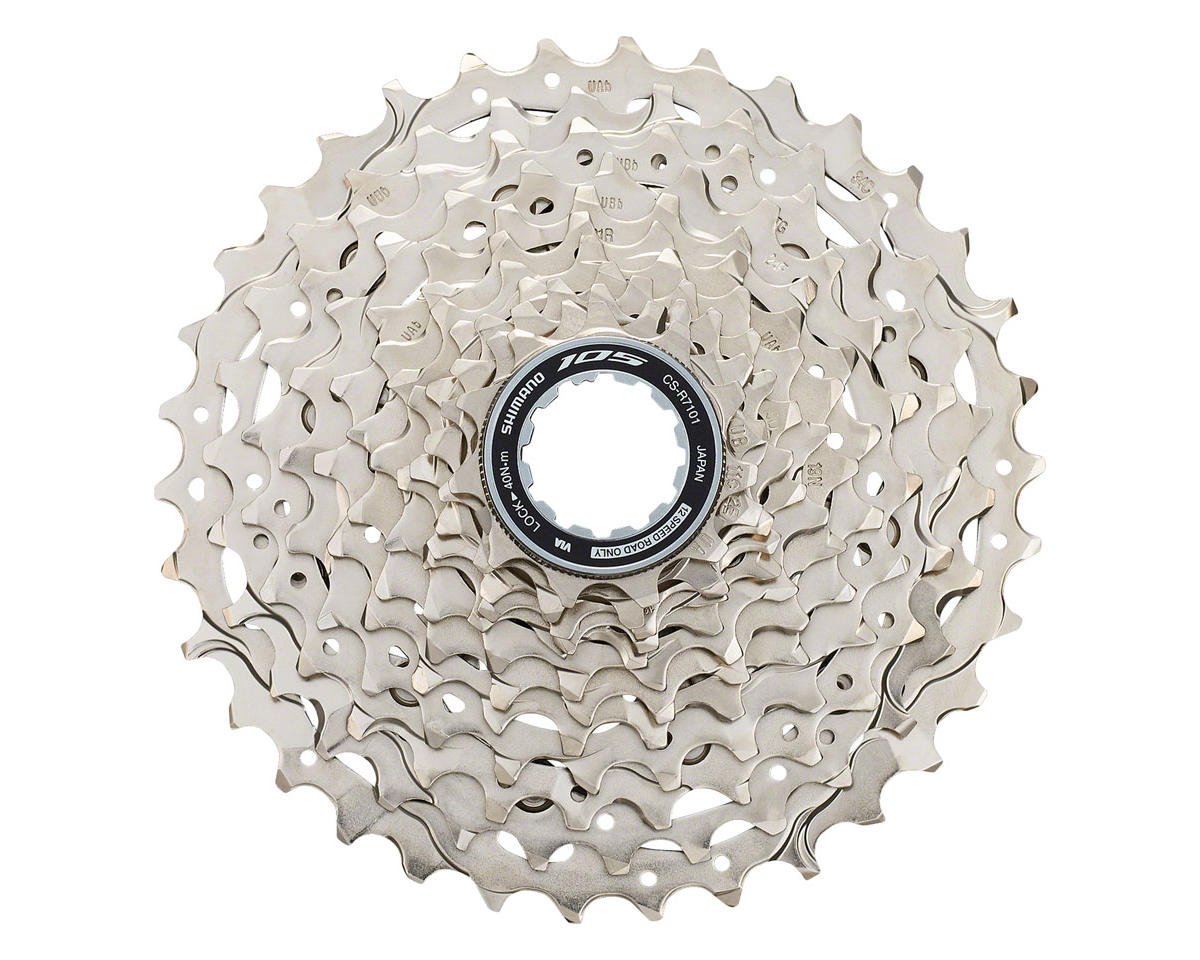 Shimano 105 CS-R7101-12 Cassette (Silver) (12-Speed) (Shimano HG) (11 ...