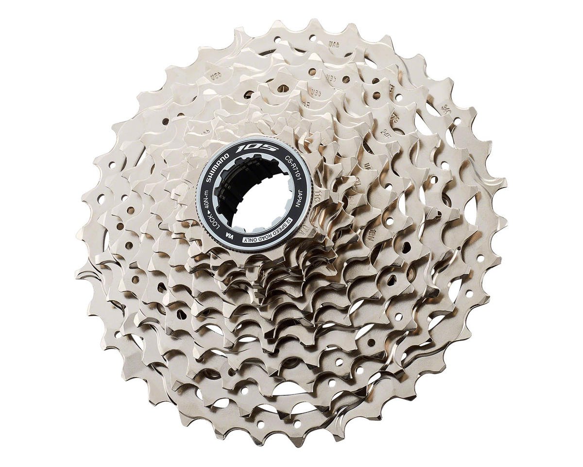 Shimano 105 CS-R7101-12 Cassette (Silver) (12-Speed) (Shimano HG) (11 ...