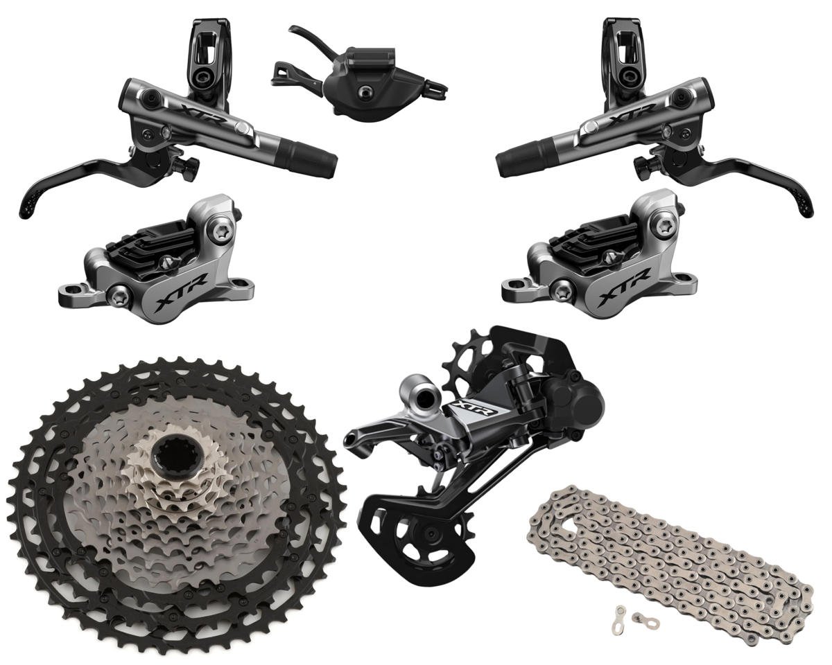 Shimano XTR M9100 Mountain Bike Groupset Grey Black 1 x 12 Speed Performance Bicycle