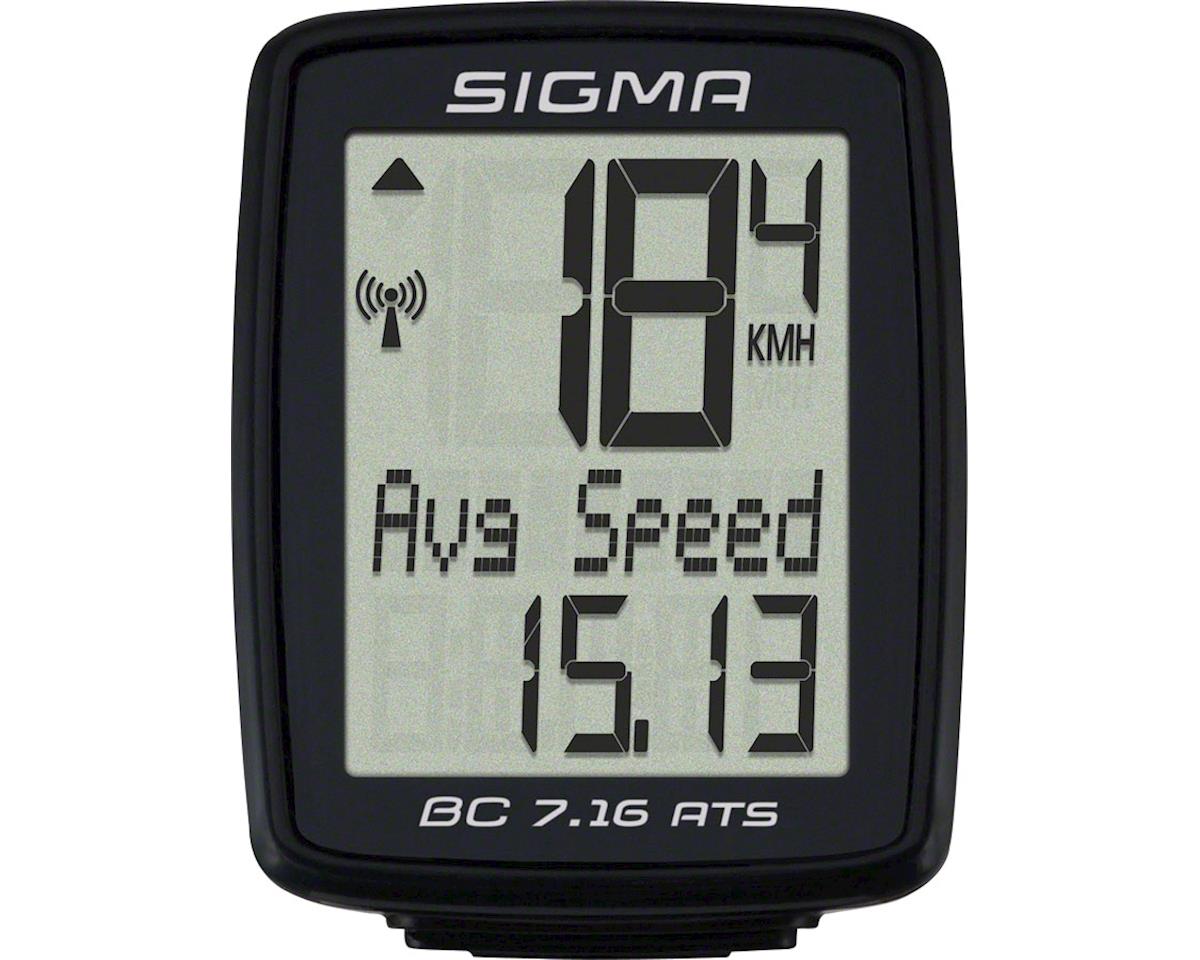 Sigma BC 7.16 (Black) - Performance Computer Bike Bicycle (Wireless) ATS