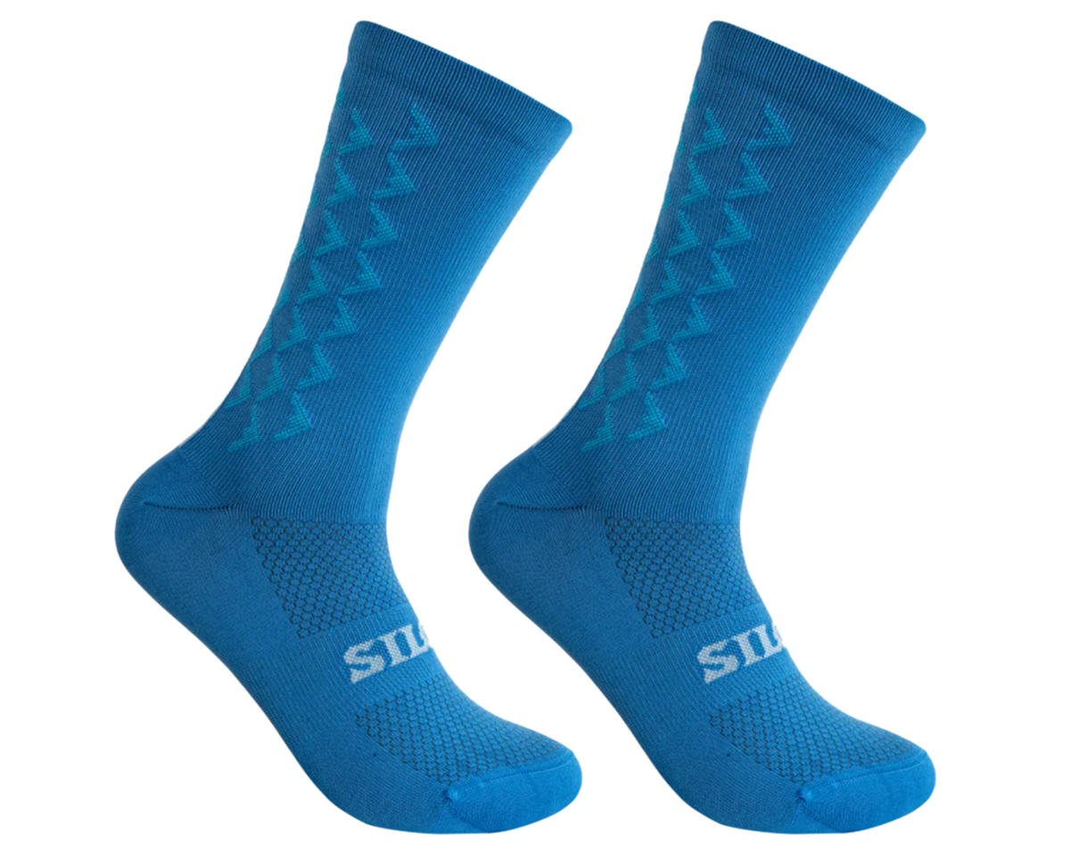 Silca Aero Tall Socks (Cyan Blue) (S)