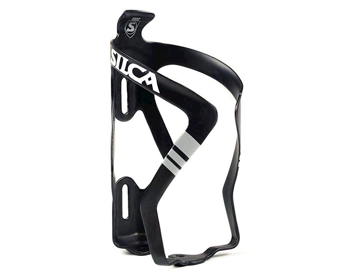 Silca Sicuro Carbon Water Bottle Cage (Black/White) - AM-HY-001-ASY-0100