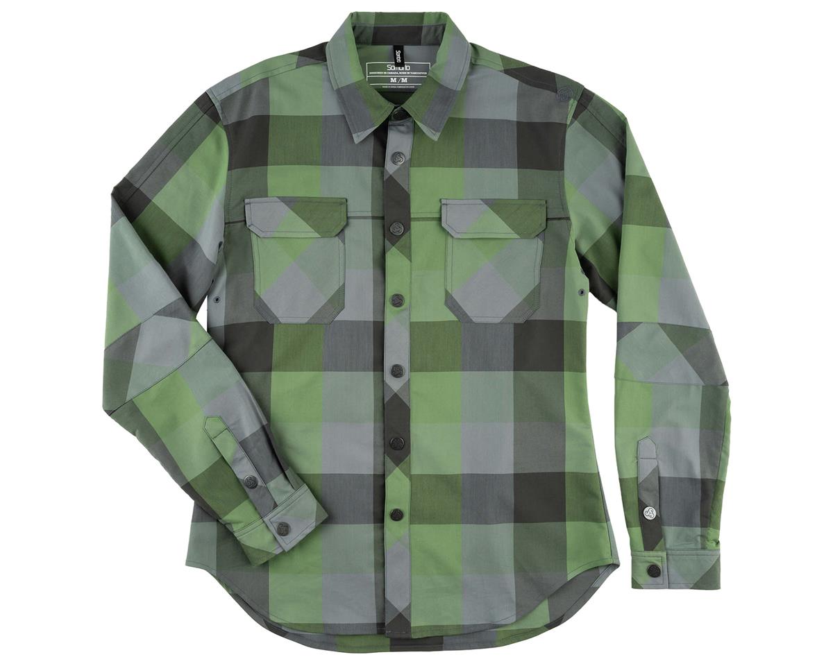 Sombrio Men's Vagabond Riding Shirt (Clover Green Plaid) (S)