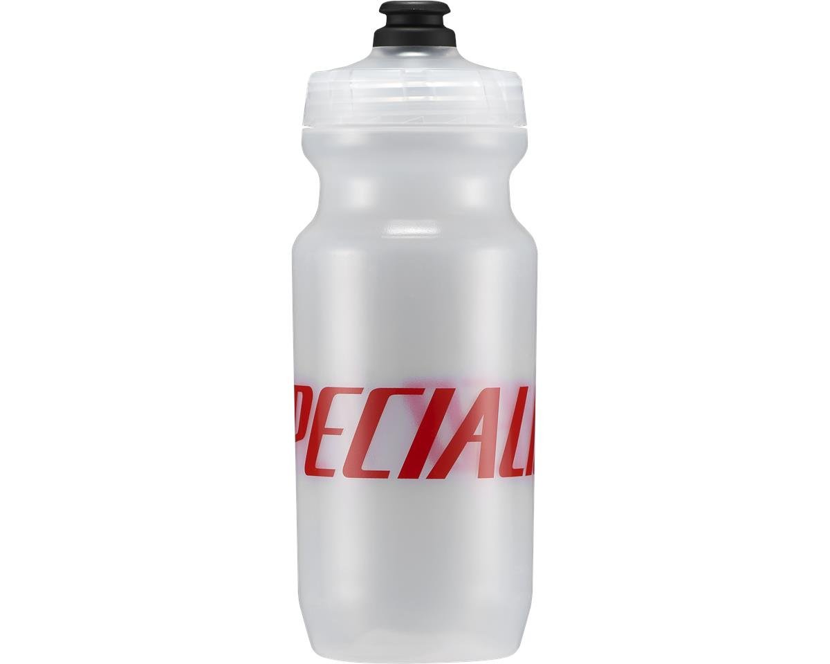 Specialized Little Big Mouth Water Bottle (Wordmark Transparet) (21oz) - 44422-2154