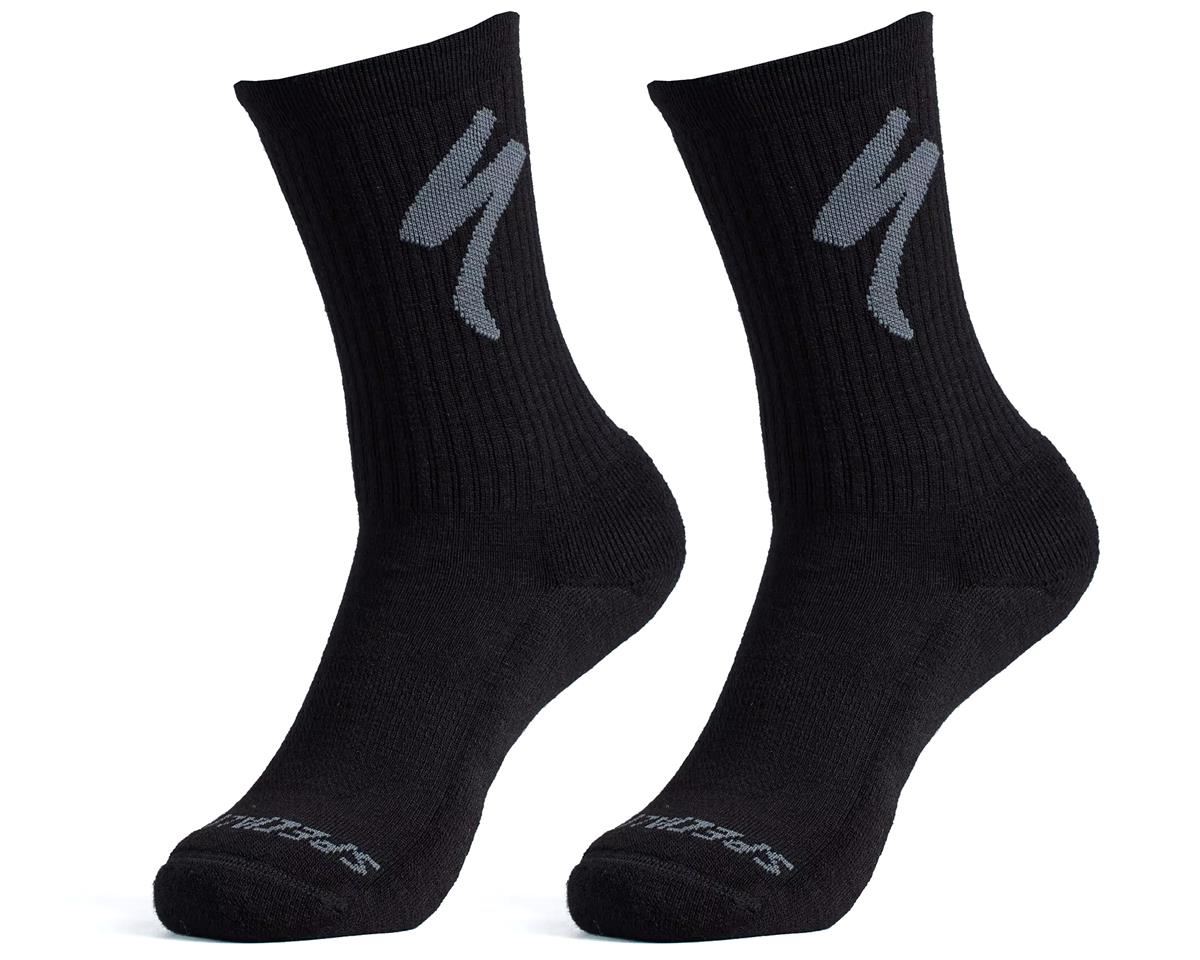 Specialized Merino Midweight Tall Logo Socks (Black) (S) - Performance ...