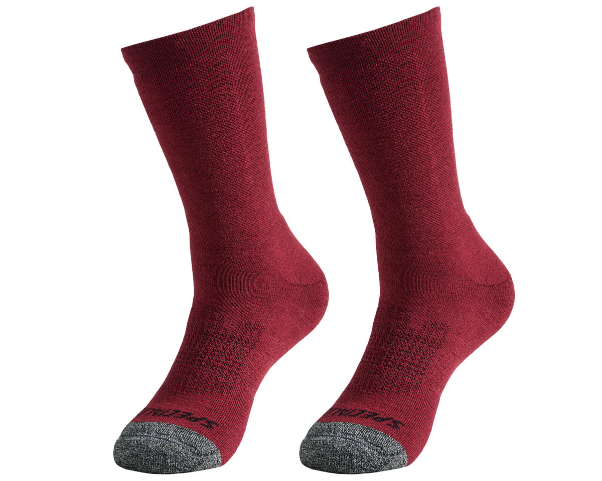Specialized Merino Deep Winter Tall Socks (Maroon) (L) - 64723-1414