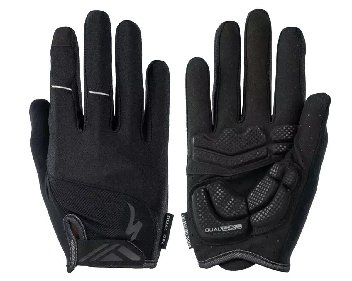 Specialized Body Geometry Dual-Gel Long Finger Gloves (Black) (XL)