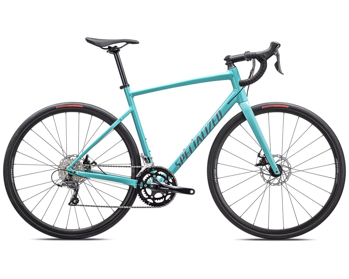 Specialized Allez E5 Disc Road Bike (Gloss Lagoon Blue/Cool Grey/Blaze) (54cm) - 90022-7454