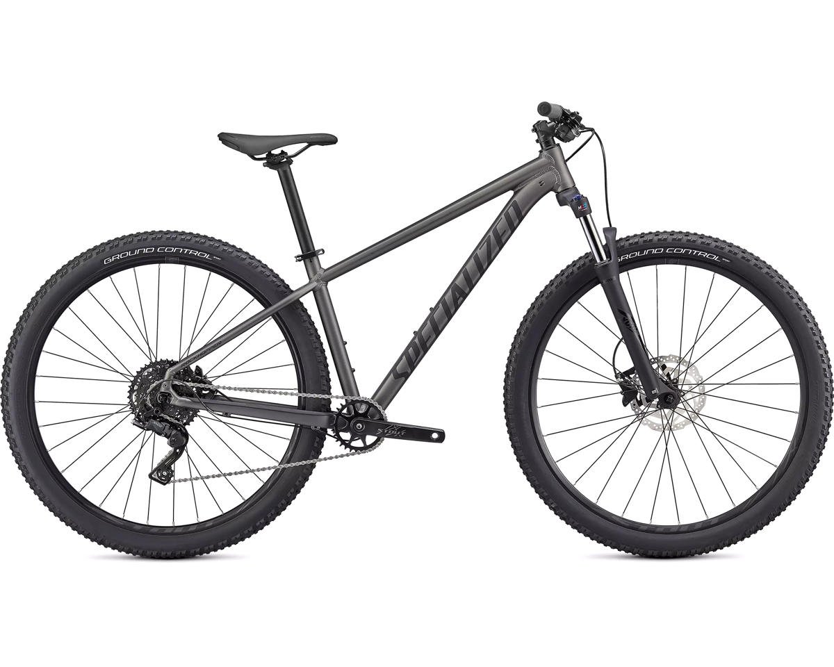 Specialized 2021 Rockhopper Comp 29 Hardtail Mountain Bike (M) (Satin Smoke/Satin Bl... - 91221-5703