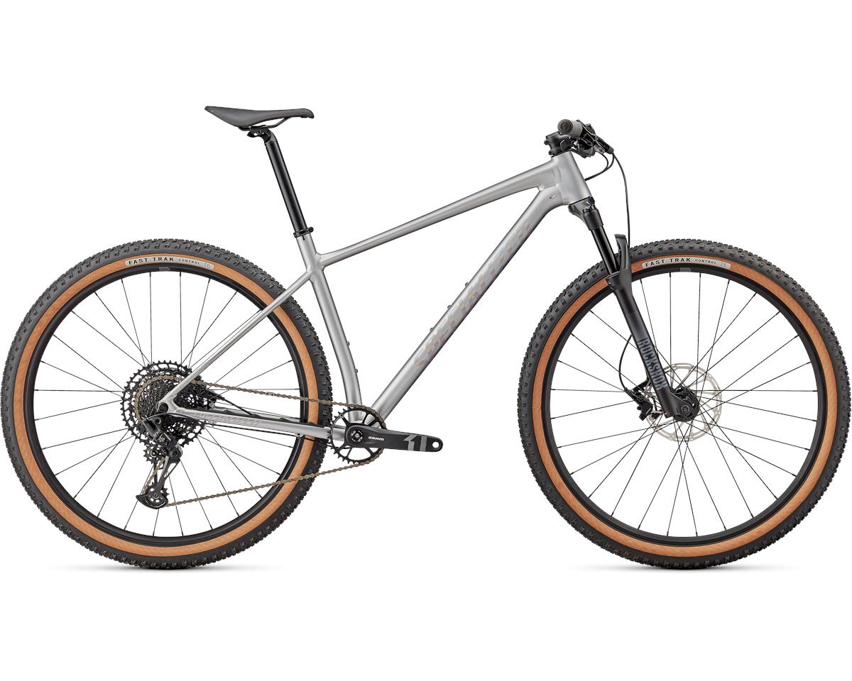 Specialized Chisel Comp Hardtail Mountain Bike (S) (Satin Light Silver/Gloss Spectra... - 91722-5002