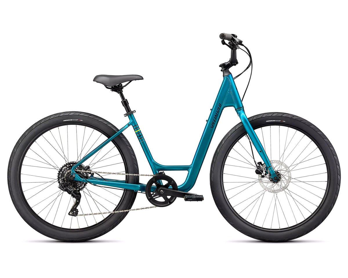 Specialized Roll 3.0 Low Entry Bike (S) (Gloss Teal/Hyper Green/Satin Black) - 96122-7502