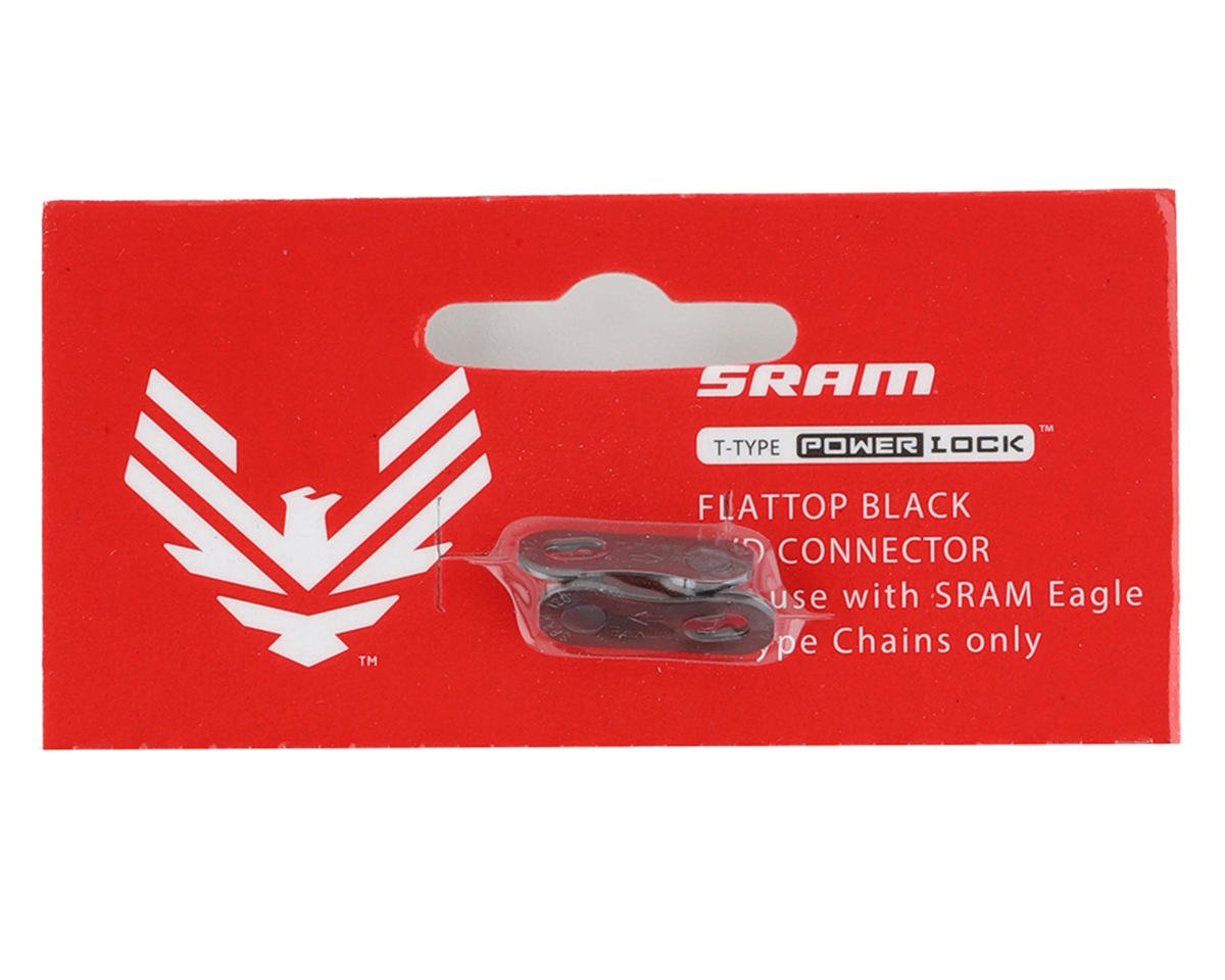 SRAM Eagle T-Type PowerLock Flattop Chain Connector (Black) (12 Speed) (1) (w/ PVD Coating)